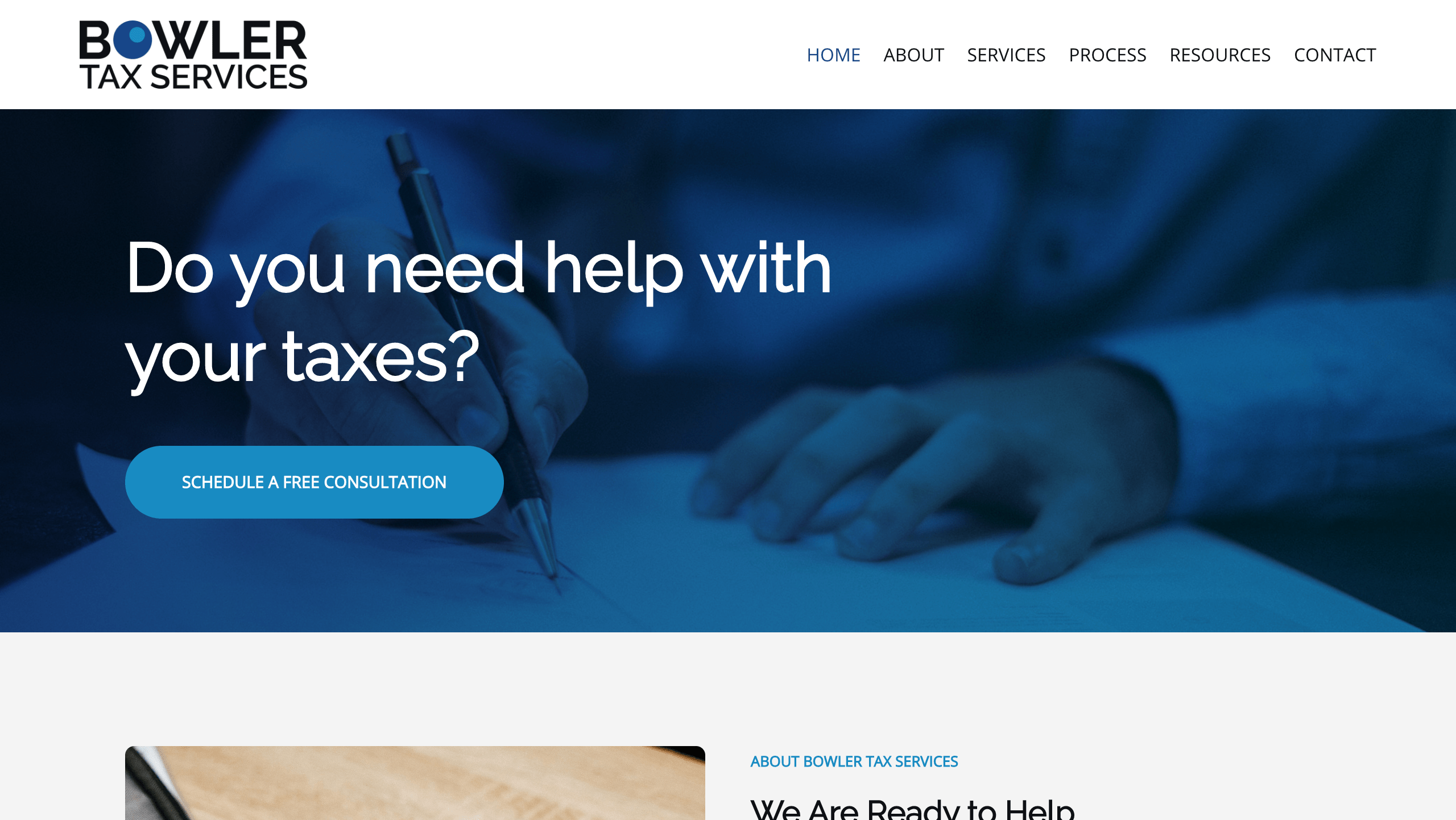 Bowler Tax Services new site